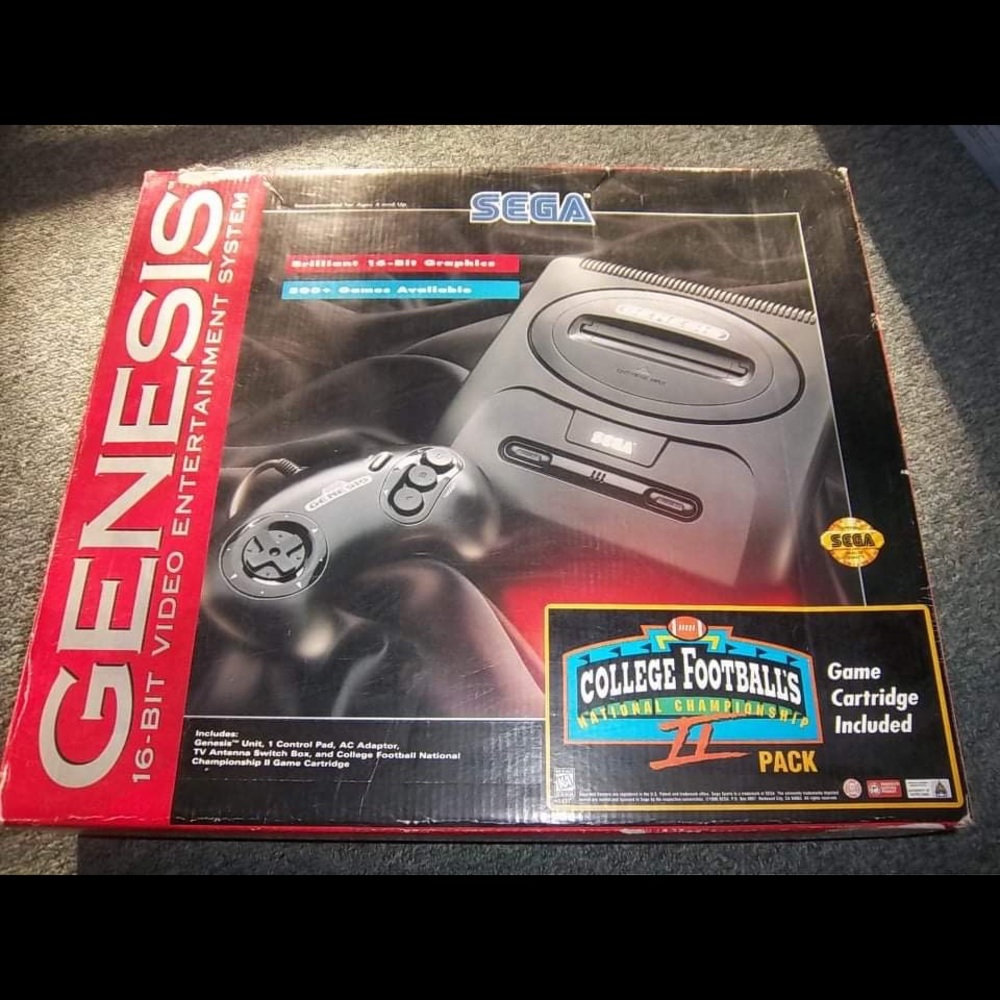 Sega genesis console in box